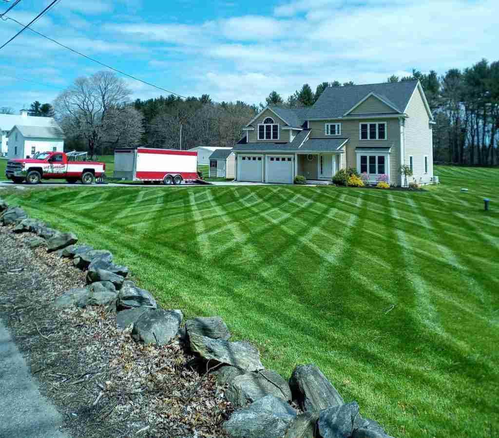 Lawn and landscape truck